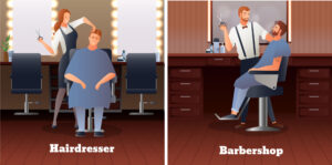 the difference between hairdressers and barbers